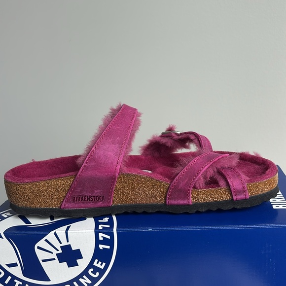 Birkenstock Mayari Genuine Shearling Sandals - Picture 3 of 15